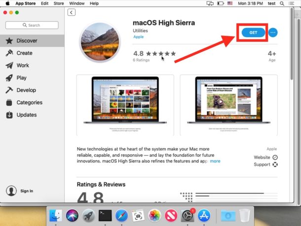 Mac high sierra cant download apps windows 10